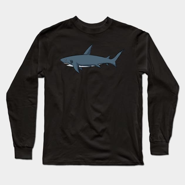 Shark Long Sleeve T-Shirt by fromherotozero